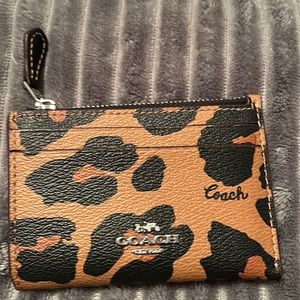 LOWER PRICE!! Coach Animal print ID case